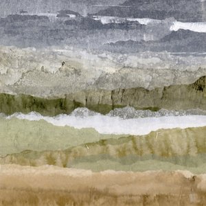 Paysage abstrait aux tons discrets