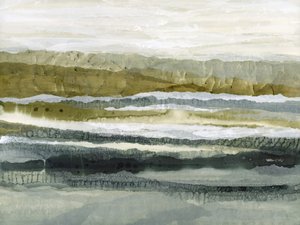 Paysage en couches aux tons sourds