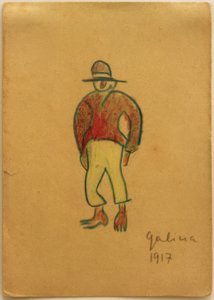 Sans titre (Galicien avec pantalon jaune) - Laszlo Moholy Nagy