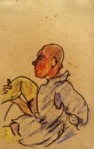 Sans titre (Homme assis avec jambe droite pliée)