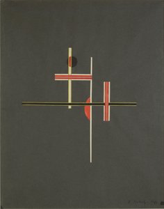 Équilibre rouge et noir, 1922 - Laszlo Moholy Nagy