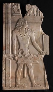 Mentouemhat en prêtre avec bâton et sceptre, vers 667-647 av. J.-C. - Late Period Egyptian