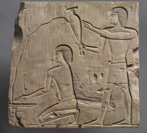 Prêtres accomplissant des rites funéraires, c.667-647 av. J.-C. - Late Period Egyptian