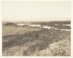Le Yellowstone depuis le pilier de Pompée, vers 1906 - Laton Alton Huffman