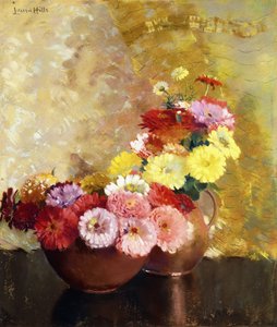 Zinnias et cuivre - Laura Coombs Hills