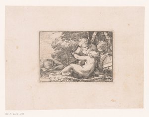 Bacchanale avec des putti ivres - Laurent de La Hire
