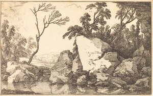 Un étang rocheux