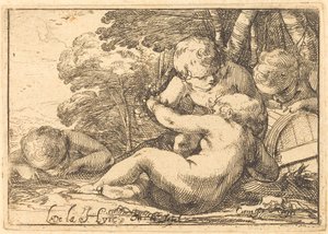 Quatre enfants bacchiques - Laurent de la Hyre