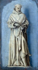 Saint Étienne de Grammont tenant une bague dans la main droite (camaïeu sur toile par Laurent de La Hyre)