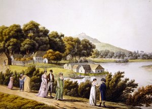 Vue du quartier de Brigittenau et du fleuve Danube depuis le côté Augarten, début du XIXe siècle - Laurenz (after) Janscha