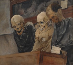 Trois crânes des Catacombes des Capucins à Palerme - Laurits Andersen Ring