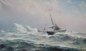 Le navire Gjoa dans le Passage du Nord-Ouest