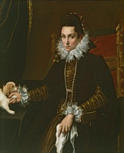 Portrait de Ginevra Aldrovandi Hercolani en veuve, fin des années 1590