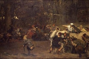 Gunthram Bose et ses filles, 572 après J.-C. - Lawrence Alma Tadema