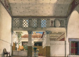 Intérieur de la maison de Gaius Marcius - Lawrence Alma Tadema