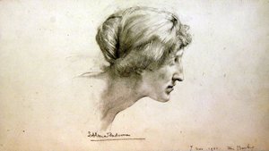Étude de portrait de Miss Barber - Lawrence Alma Tadema