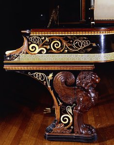 Un piano très important conçu par Sir Lawrence Alma-Tadema, action par Steinway New York. Construit en 1887., 1887 - Lawrence Alma Tadema