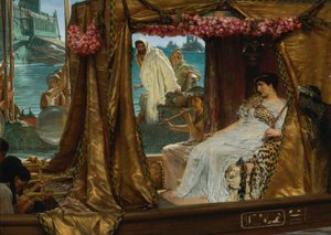 La rencontre entre Antoine et Cléopâtre - Lawrence Alma Tadema