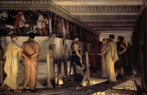 Phidias et la frise du Parthénon - Lawrence Alma Tadema