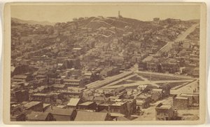 Russian Hill depuis Telegraph Hill, San Francisco. - Lawrence and Houseworth