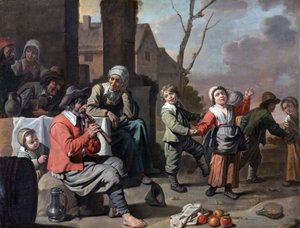Cercle du Nain - Enfants paysans dansant, 1650sFXD