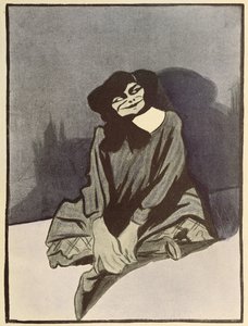 Caricature de Colette, de 