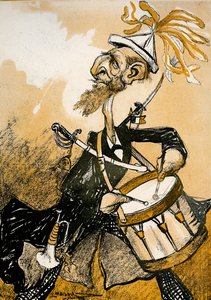 Noël de Deroulede - Paul Deroulede battant son tambour pour exhorter la France à se venger de l