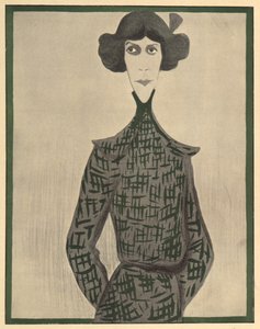 Eve Lavallière, caricature de 