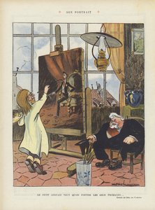 Son portrait. Illustration pour Le Rire - Leal de Camara