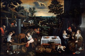 Juillet de la série Les Saisons, fin XVIe ou début XVIIe siècle - Leandro Bassano