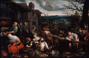 Novembre de la série Les Saisons, fin du 16e ou début du 17e siècle - Leandro Bassano