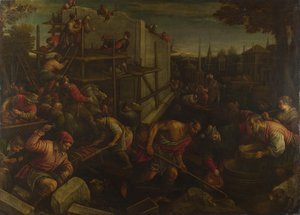 La Tour de Babel, vers 1600 - Leandro Bassano