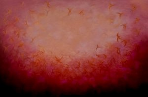 Oiseaux de feu, 2024 (huile sur toile) - Lee Campbell