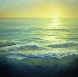 Brume dorée, 2004 Paysage marin