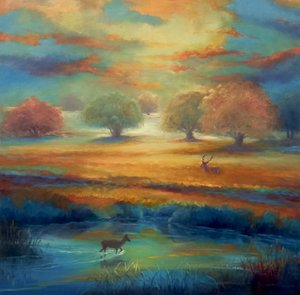 Parc de Richmond, vert et or, 2021 - Lee Campbell