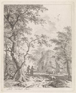 Deux promeneurs près d