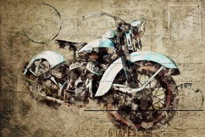 Grunge moto vintage