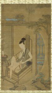 Femme rêvant, dynastie Qing, période Kangxi, vers 1700-22 - Leng Mei