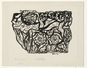 Buisson de fleurs - Leo Gestel (signed by artist)