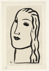 Tête de femme - Leo Gestel (signed by artist)