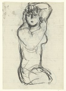 Femme nue agenouillée - Leo Gestel