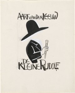 Projet pour une couverture de livre pour : Aart van der Leeuw, De kleine Rudolf, 1930 - Leo Gestel