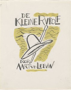 Projet de couverture de livre pour : Aart van der Leeuw, De kleine Rudolf, 1930 - Leo Gestel