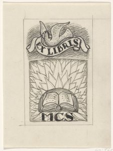 Conception pour un ex libris de MCS - Leo Gestel