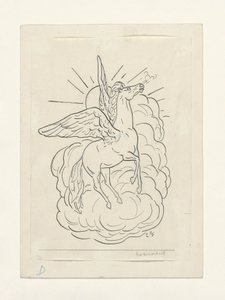 Pégase volant devant les nuages (1891-1941)