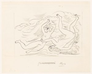 Deux femmes nues, nageant - Leo Gestel