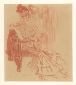 Dame assise devant un miroir - Leo Gestel