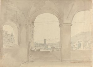 Panorama de Tivoli depuis une loggia - Leo von Klenze