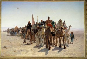 Pèlerins allant à La Mecque - Leon Auguste Adolphe Belly