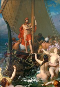 Ulysse et les sirènes (détail) - Leon Auguste Adolphe Belly